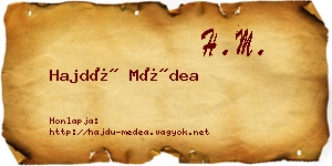 Hajdú Médea névjegykártya